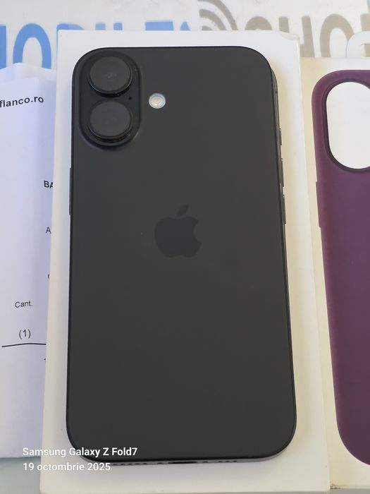 Apple iPhone 16 -128 GB Black / Garantie extra 3 ani