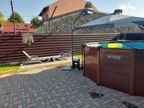 Piscina intex, pompa intex, filtru nisip, șezlonguri  2, umbrela