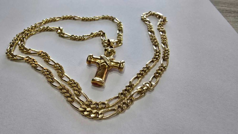 Златен синджир с кръст 14к 11,3гр