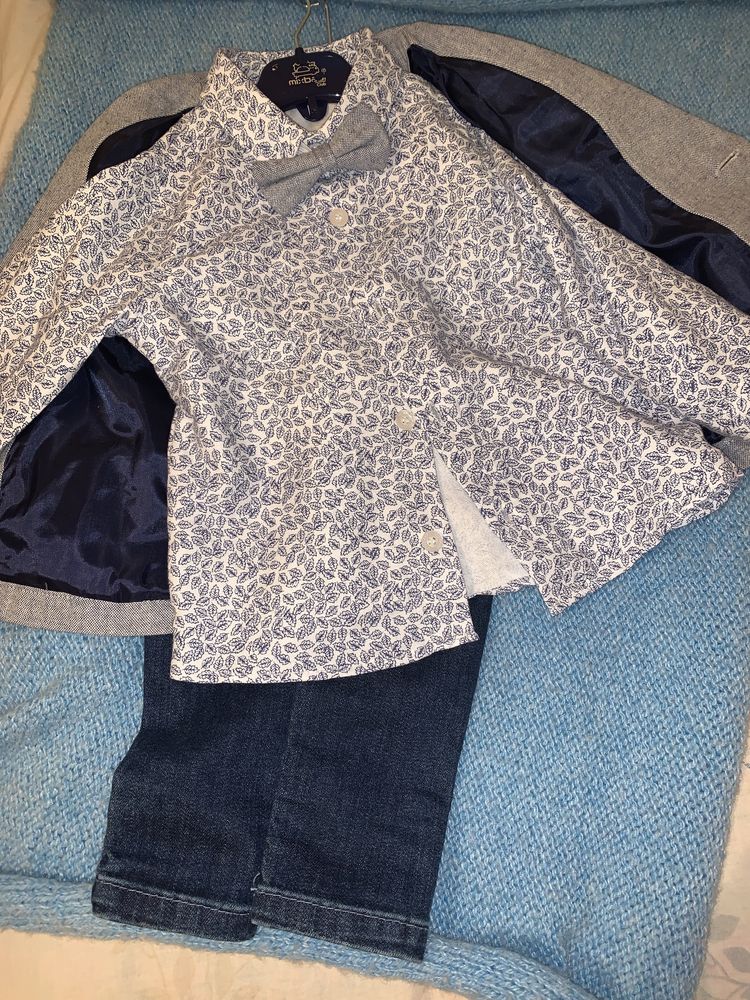 Тройка пиджак рубашка с бабочкай и брюки