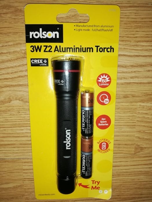 Фенерче Rolson 3W Z2 Aluminium Torch
