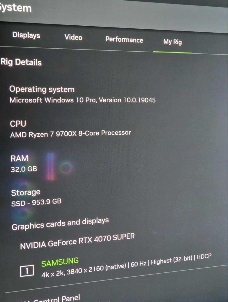 Ryzen 7 9700X/32GB RAM/RTX4070 SUPER