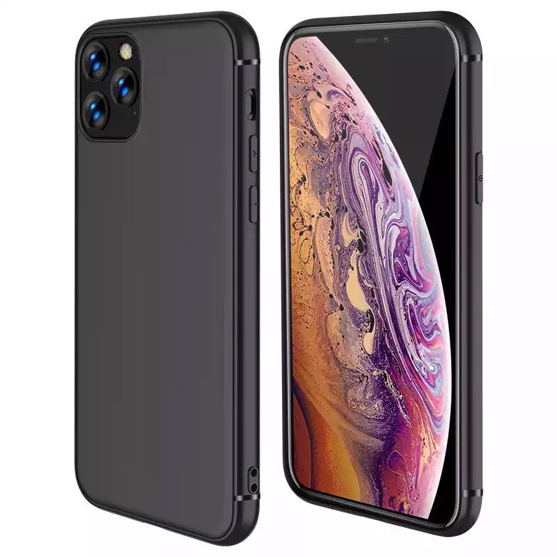 Husa Silicon Ultra Slim Clara / Neagra - Iphone 11  11 PRO MAX