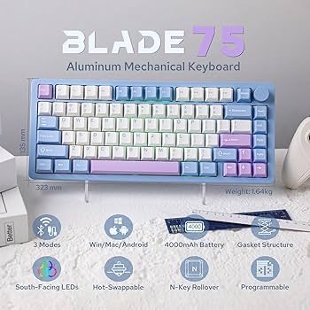 Механическая алюминиевая игровая клавиатура Mechlands Blade 75