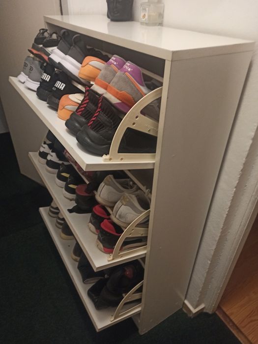 Pantofar dulap încălțăminte alb