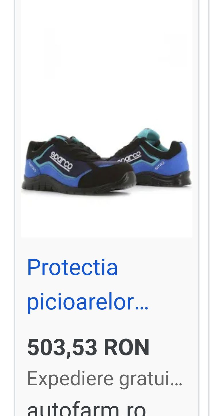 Papuci pantofi lucru 44 sparco nitro