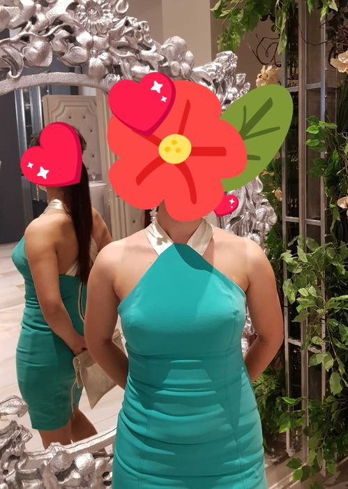 Rochie verde(turcoaz ),marimea S