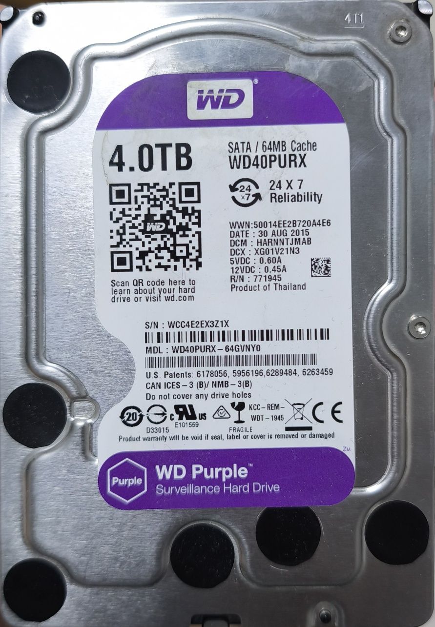 Жесткий диск HDD 4,0TB б/у