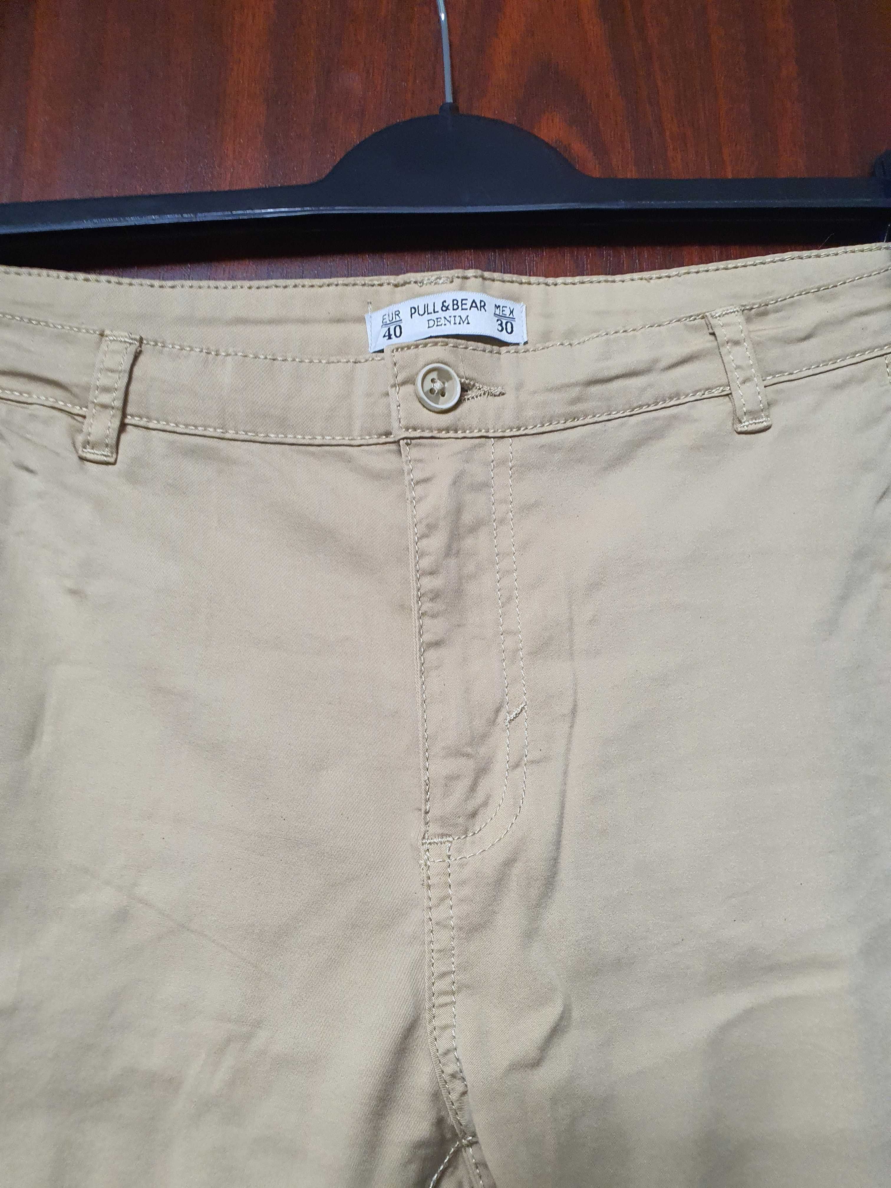Pantaloni bej dama Pull&Bear 40 ca noi