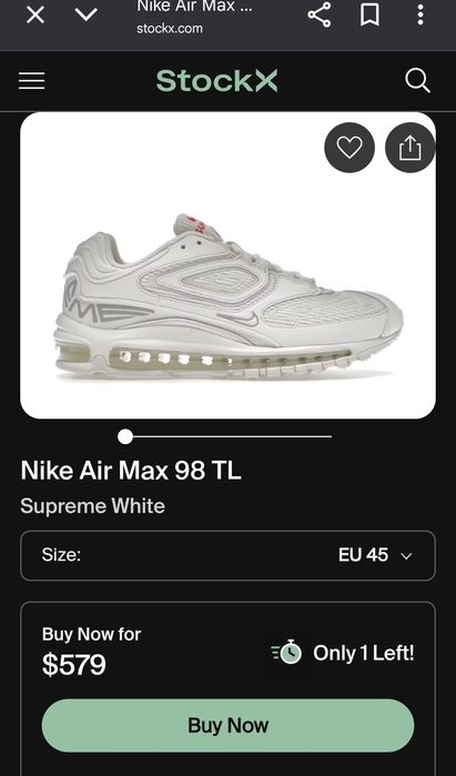 Nike Air Max 98 TL x SUPREME