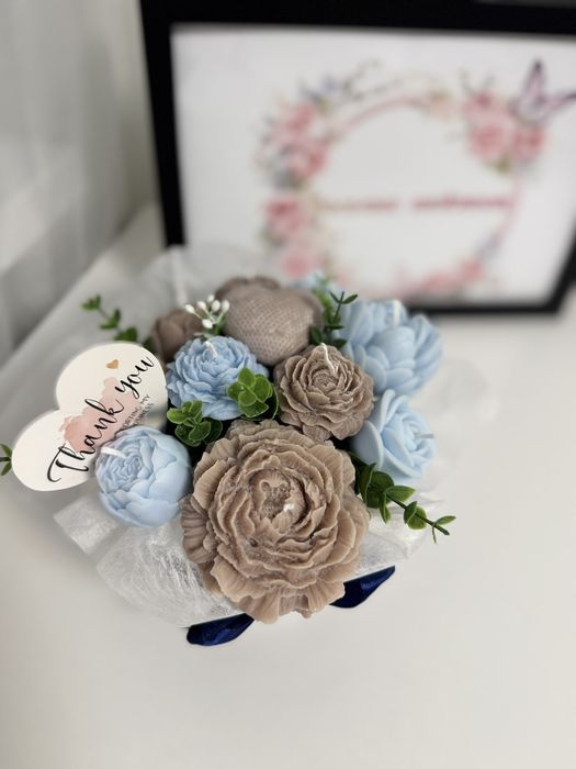 Соеви свещи - букет