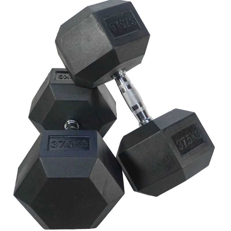 Дъмбели Хекс Pro , Фиксирани Гири HEX 2 × 37.5 кг, Dumbbells