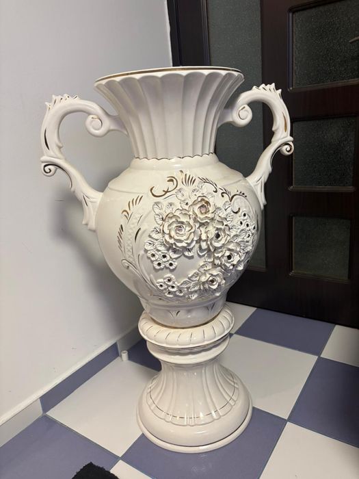 Vază porțelan alba