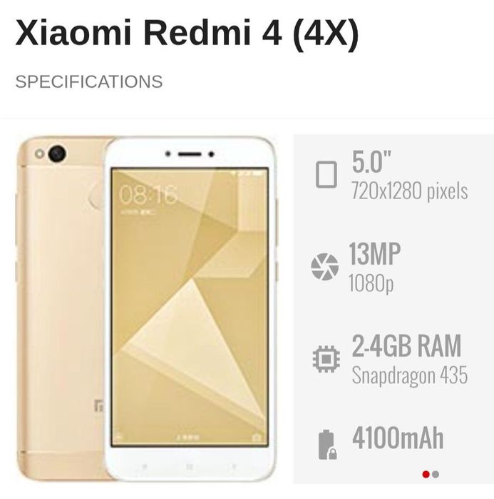 Redmi 4x holati yangi