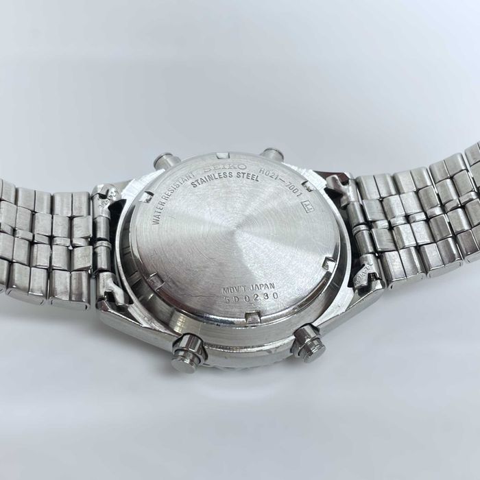 Seiko GMT World Time Chronograph мъжки дигитален аналогов часовник