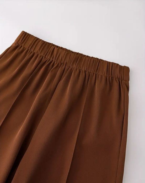 Дамски елегантен кафяв комплект