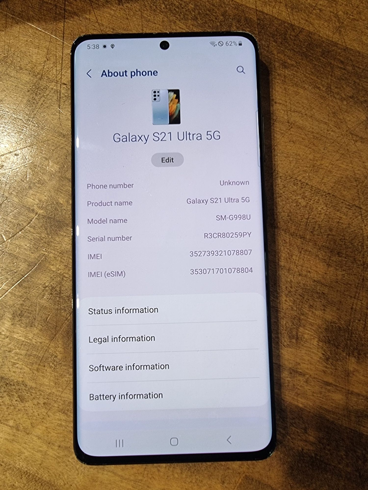 Samsung Galaxy S21 Ultra 12ram USA версия работи със всички оператори