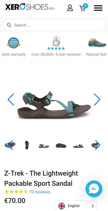 Боси сандали Xero Shoes 39