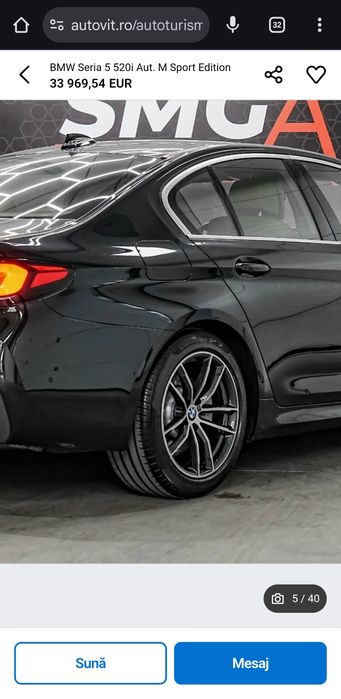 Jante Bmw G30, G20, 18 M originale in 2 dimensiuni