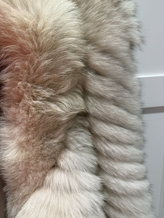 Haină de blană din vulpe argintie