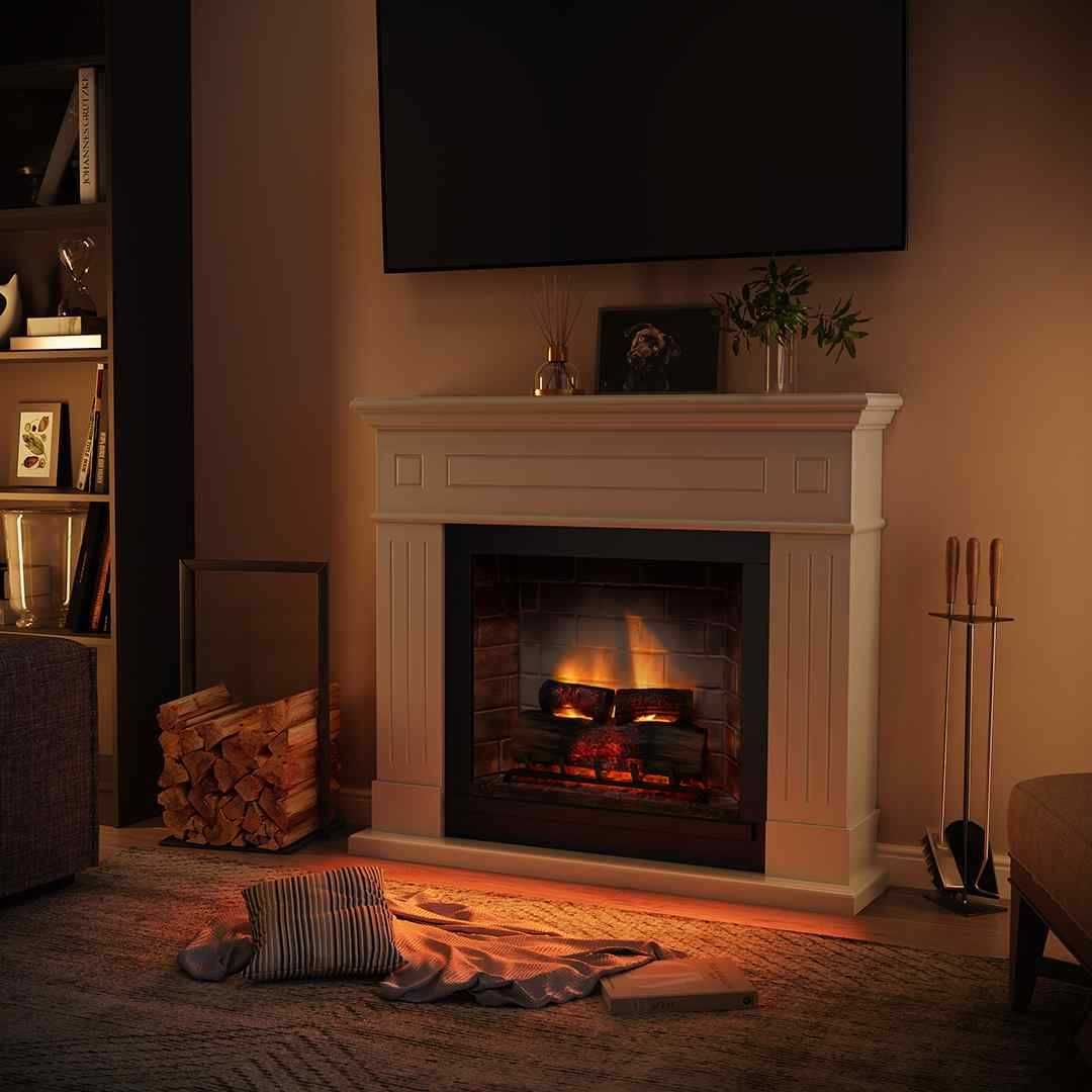 Semineu electric decorativ cu sunet integrat si caldura PowerFlame 2
