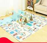 Covoras pliabil copii  200x180x1 cm XPE 2 fete cu geanta depozitare