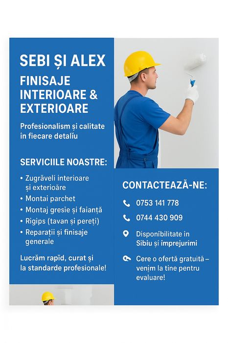 Execut finisaje interior /exterior