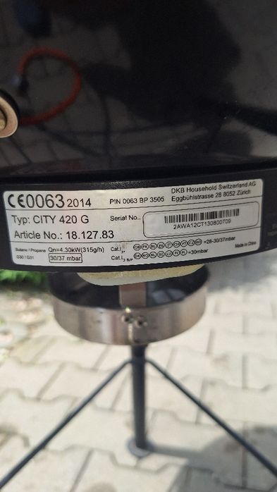 Gratar gaz OutdoorChef City 420g folosit
