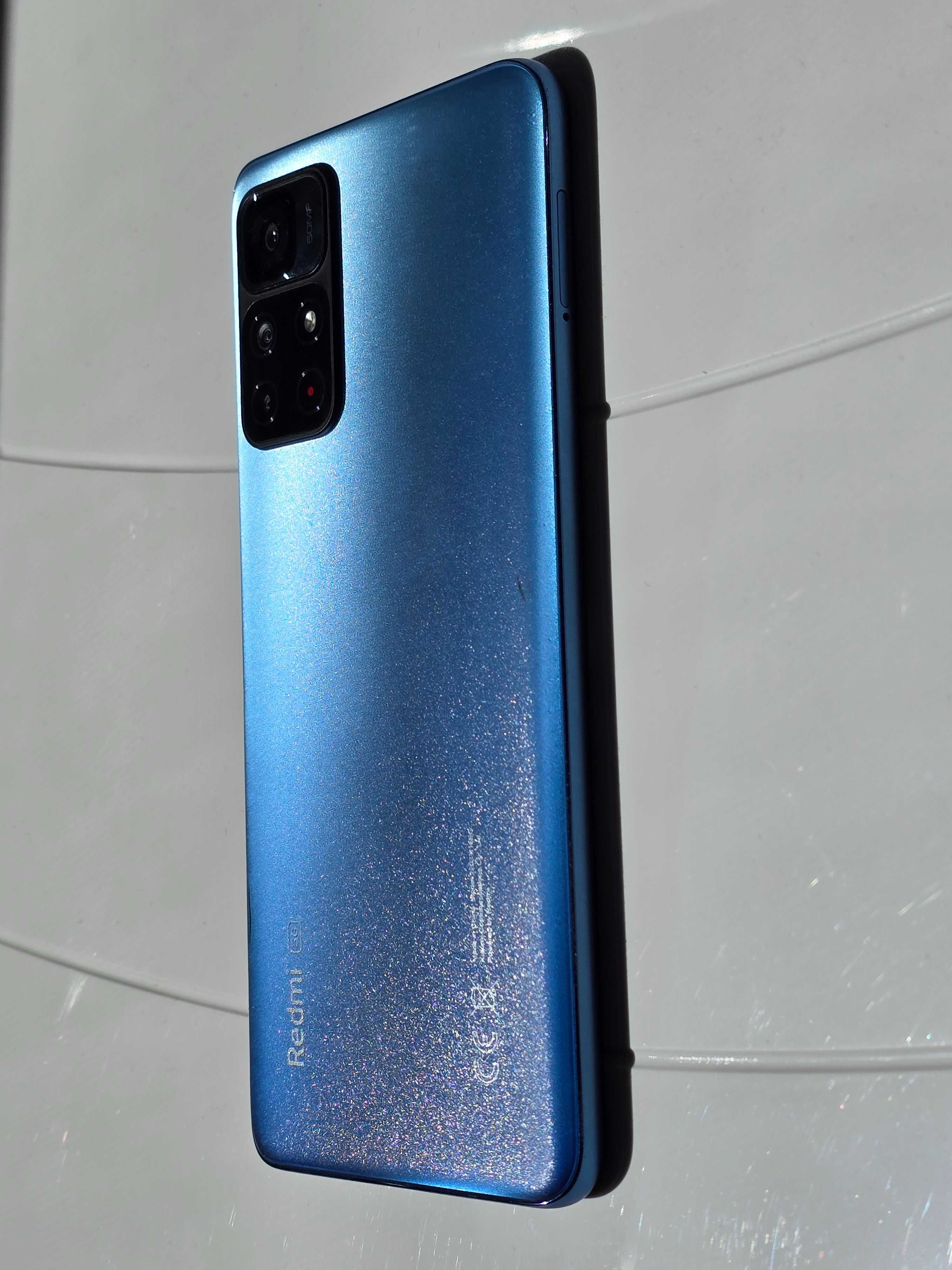 Смартфон Xiaomi Redmi Note 11S, 128GB ROM, 4GB RAM, цвят Twilight Blue