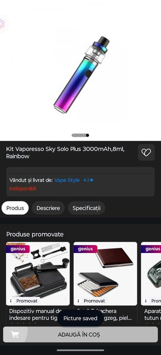 Kit Vaporesso Sky Solo Plus 3000mAh, 8ml, Rainbow