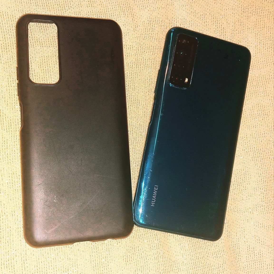 Telefon HUAWEI P Smart 2021, 128GB, 4GB RAM, Dual SIM, Crush Green+hus