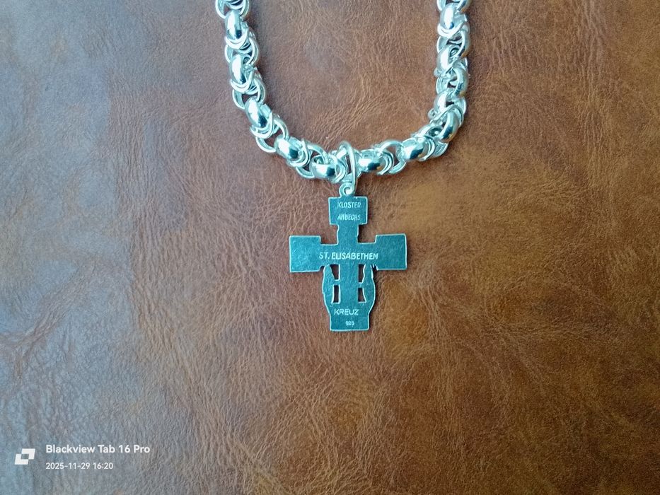 Сребърен Синджир със Кръст-90грама.