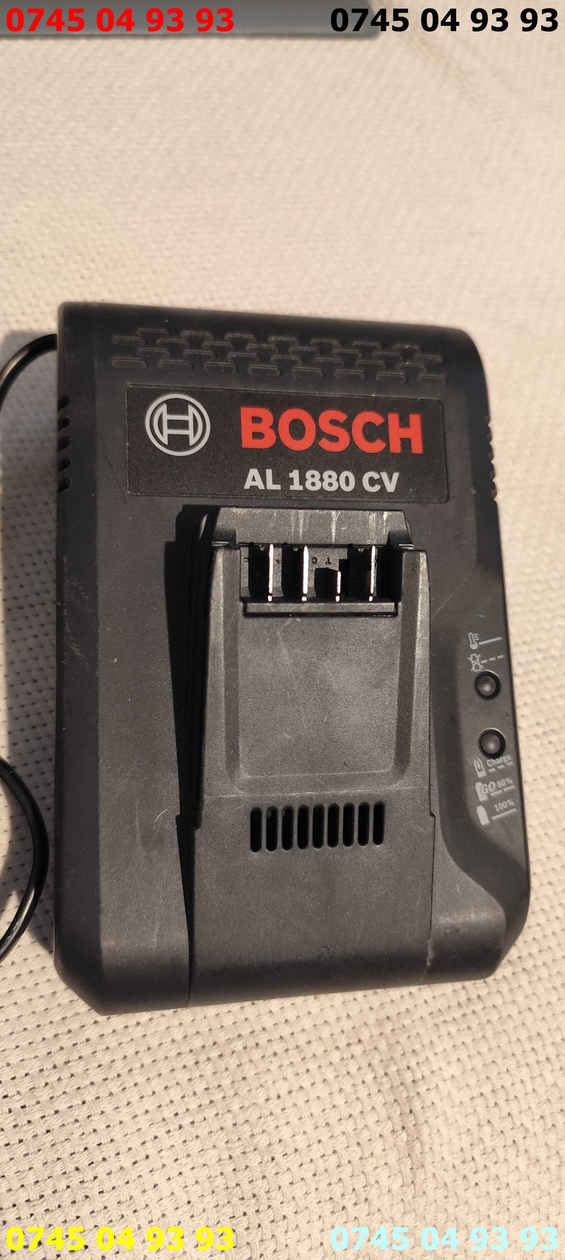 incarcator original Bosch AL1880CV incarca de 14.4v si 18V la 8A