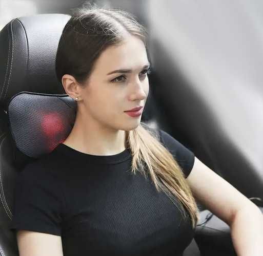 Шиацу масажна възглавница Soulima за гръб и врат, с топлина