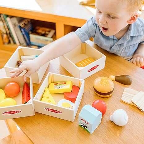 Группы продуктов питания Melissa&Doug — 21 деревянная деталь. Америка