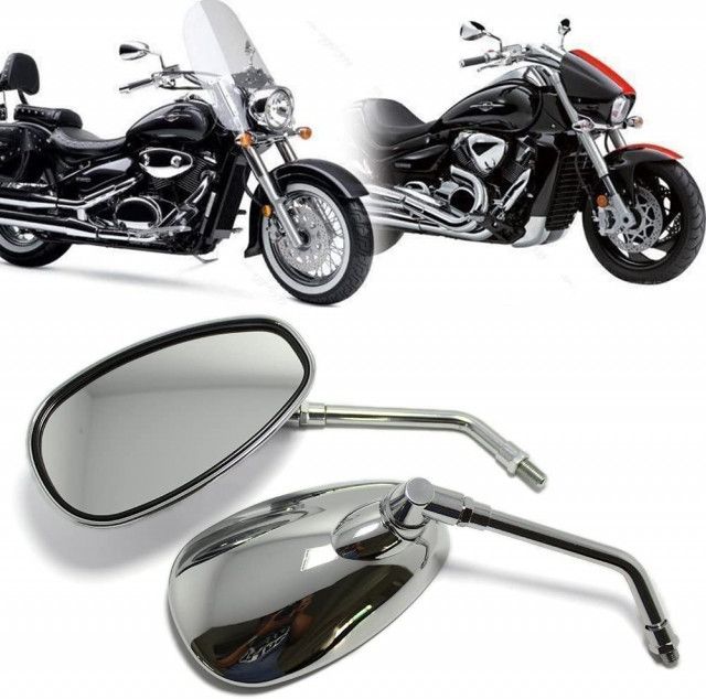 Oglinzi scuter/motocicleta (nichel) diametru 10 mm