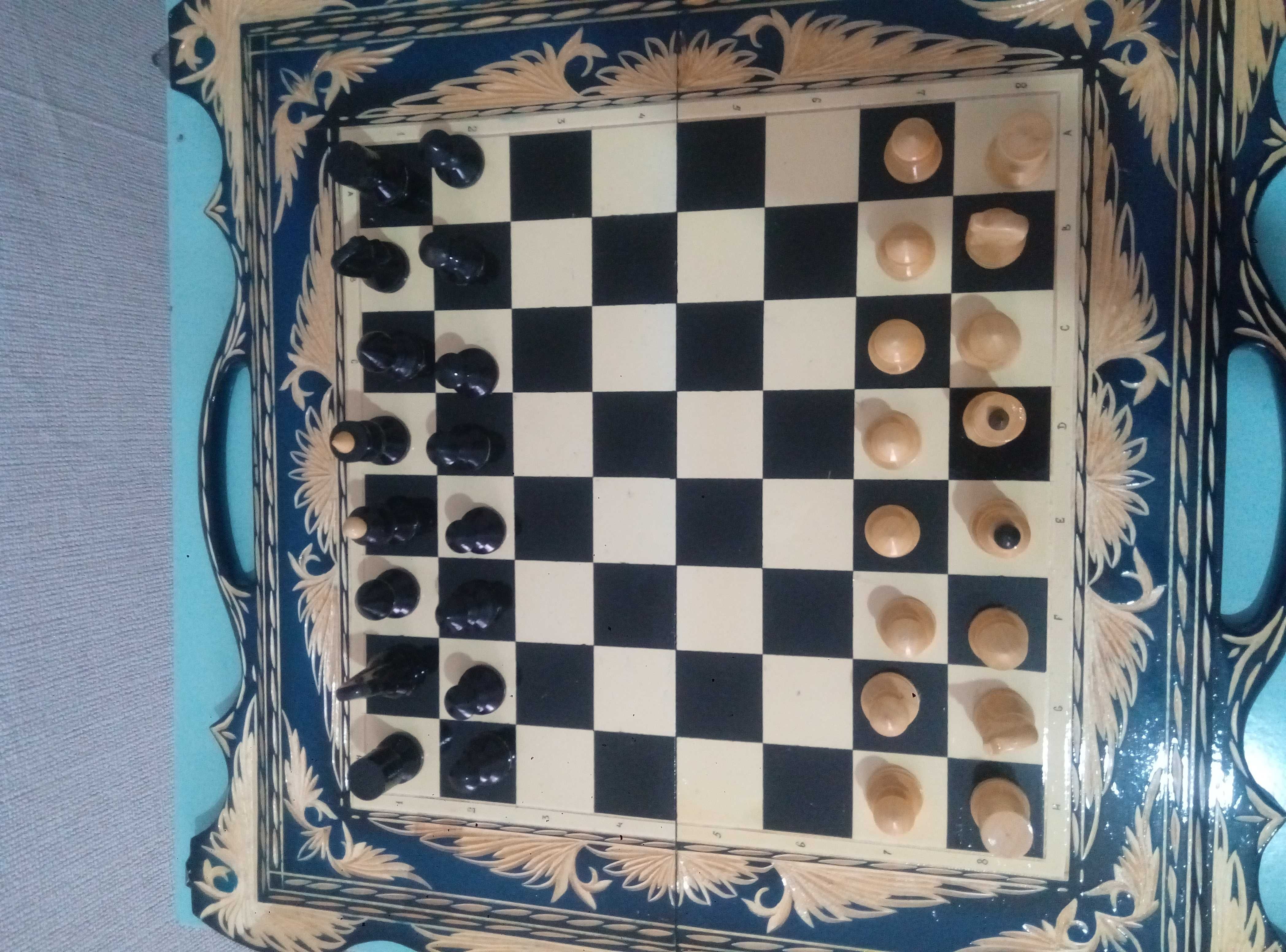 Шахматы, нарды доска ручная работа