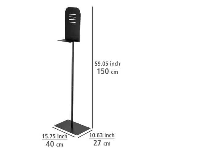 Stativ dezinfectant inox, uz public sau privat |WNK 335512 Negru