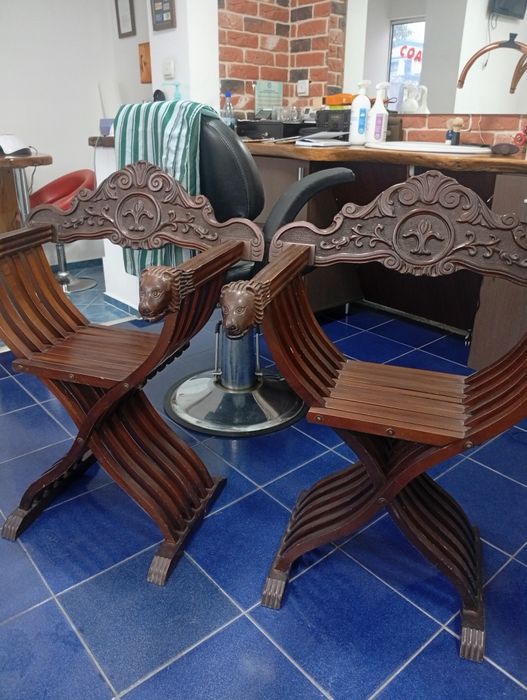 Jilt lemn natural pliant cu perne