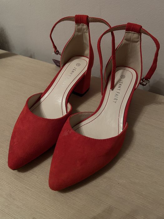 Обувки на дебел ток Jenny Fairy