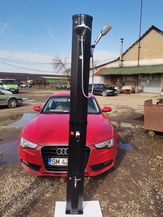 Dus solar de gradina 60 litri se incalzeste de la soare are si robinet