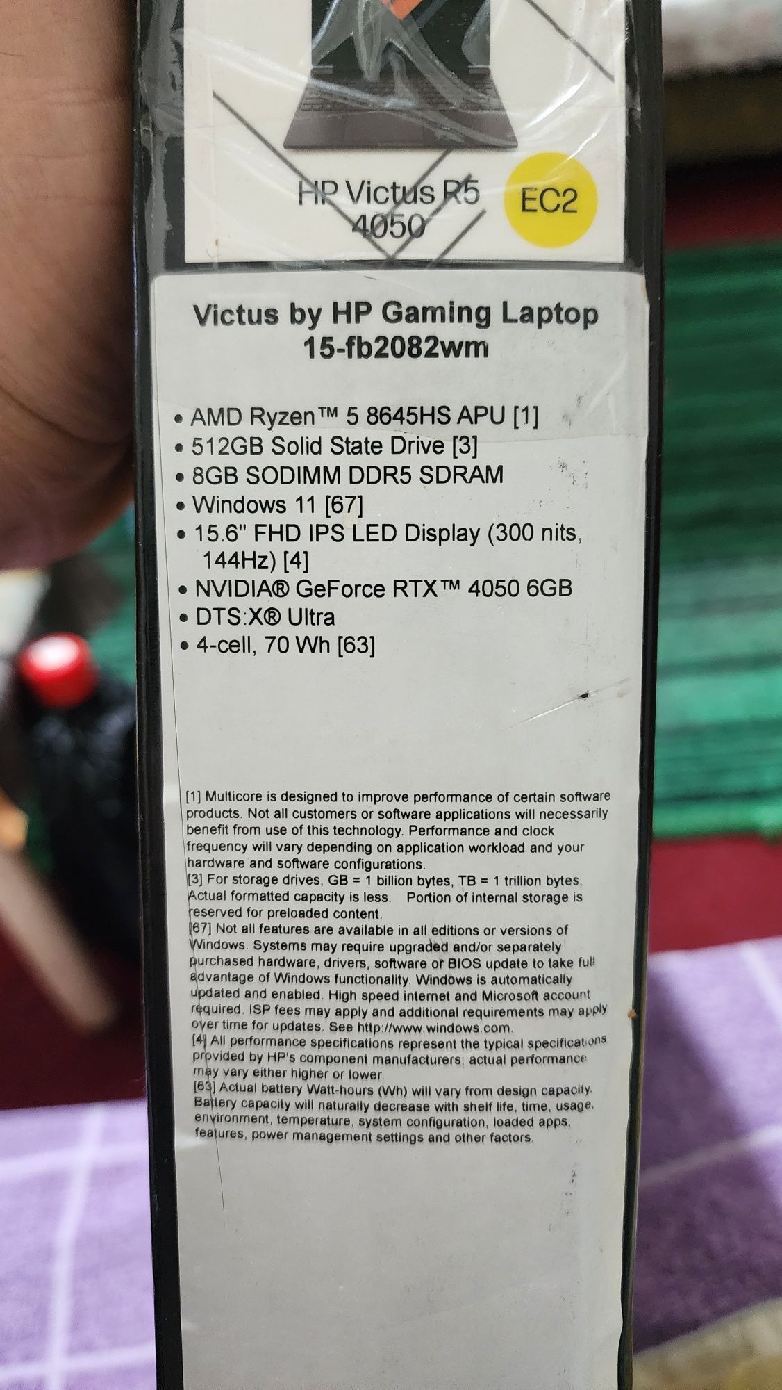 Ноутбук почти новый Viktus by Hp Gaming Laptop 15 fb 2082
