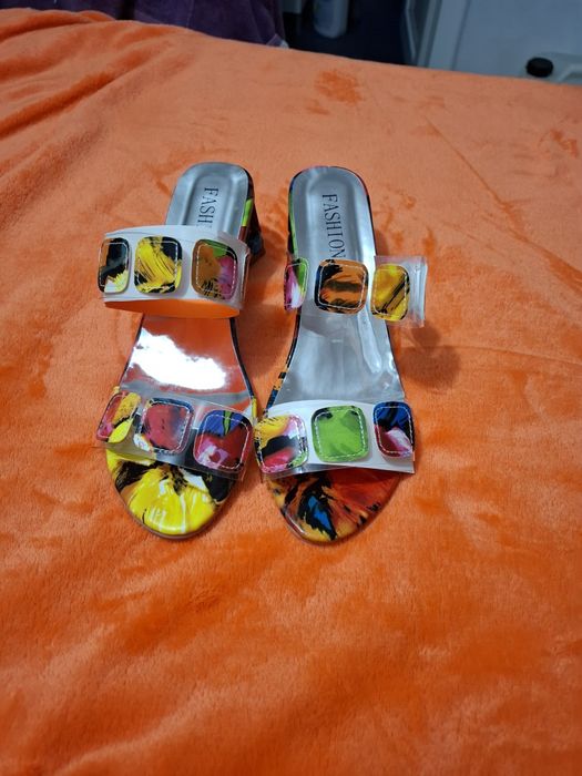 Papuci dama multicolor