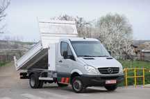 Mercedes-Benz Sprinter 516 Basculabil 2013 2.2CDi 163 CP E5 AC, bena 3.15 m cat. B nr. rosii