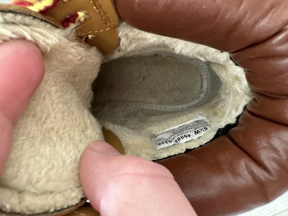 Кожени зимни боти Timberland с подплата - Каракул - 37