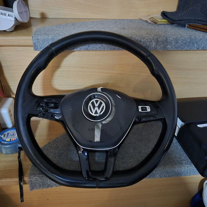 Anvelope iarna cu jante 5x112 si un volan passat b8