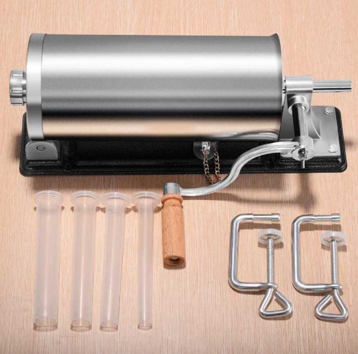 Ръчна машина за пълнене на колбаси,неръждаема стомана,капацитет 4 кг.