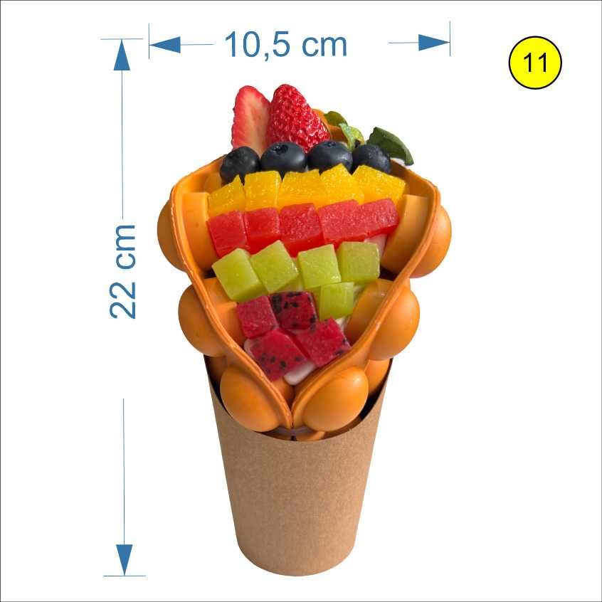 Изкуствен Bubble Waffle – Силиконов манекен за витрина | Don Gelato
