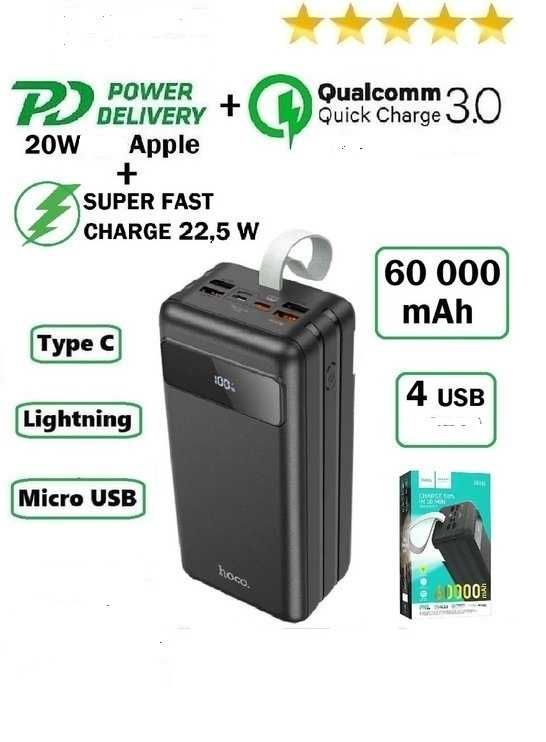 baterii externe 10000-60000mA powerbank gama premium pro cu display