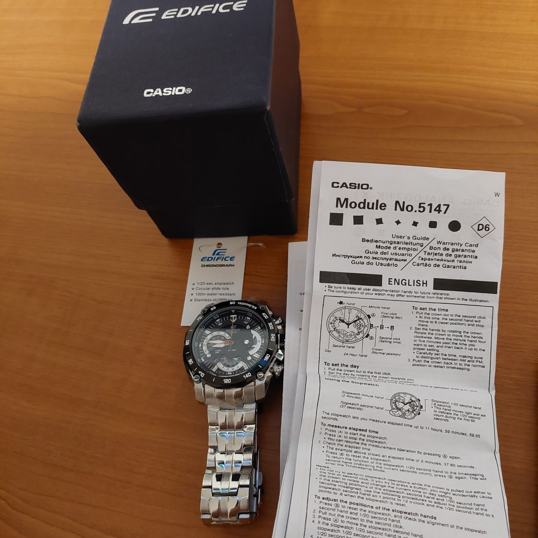 Vând ceas casio edifice nou